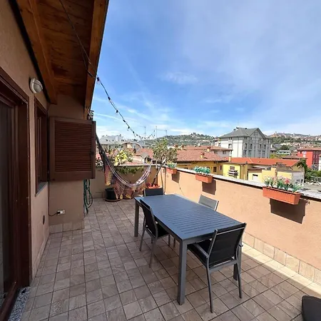 דירה The Rooftop - Terrace With View On Citta Alta ברגמו